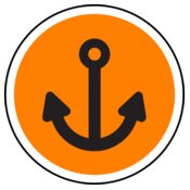 Anchor Orange Circle
